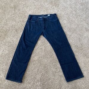 Armani Jeans Men's Straight Leg Dark Blue Denim